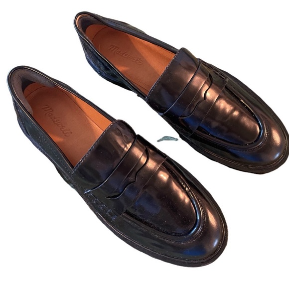 MADEWELL Ladies The Vernon Loafer Black Size 10 - Picture 1 of 4